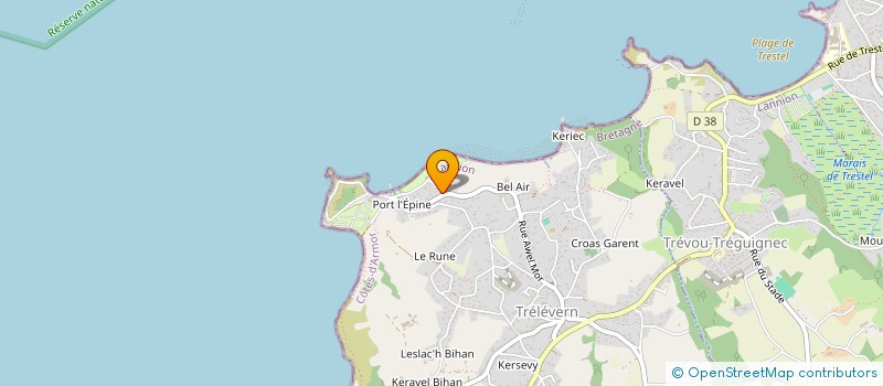 localisation de l'entreprise SCEA DE SAINT GUENOLE à TREVOU-TREGUIGNEC