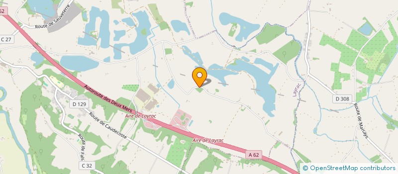 localisation de l'entreprise SCEA DE SAUMADE  LAYRAC