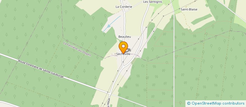 localisation de l'entreprise SCEA DE SECHEVILLE à LE MENIL-BERARD