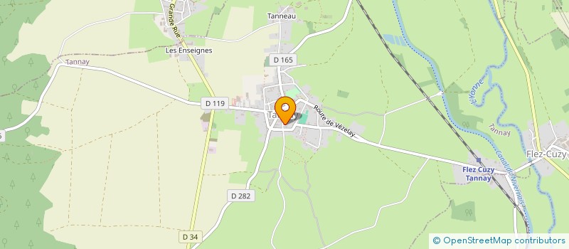 localisation de l'entreprise SCEA DE SERMENTOLE à TANNAY