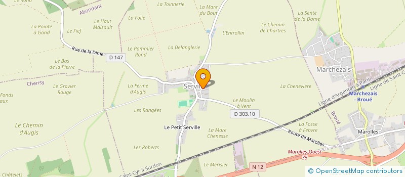 localisation de l'entreprise SCEA DE SERVILLE à SERVILLE