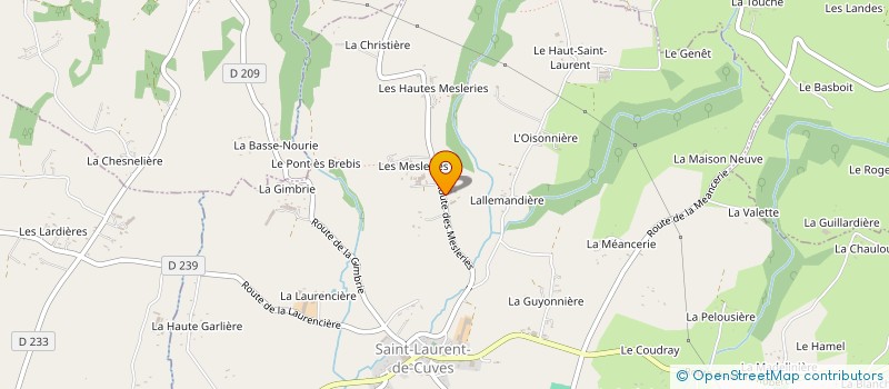localisation de l'entreprise SCEA DE SOULEVE à SAINT-LAURENT-DE-CUVES