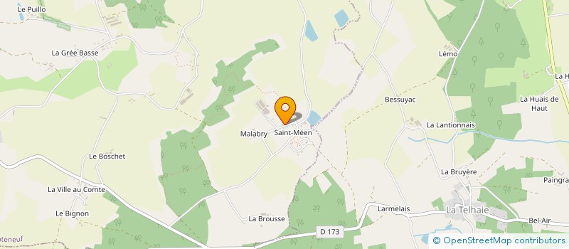 localisation de l'entreprise SCEA DE ST MEEN  MONTENEUF