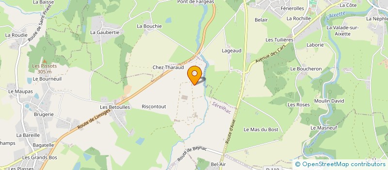 localisation de l'entreprise SCEA DE THARAUD à SEREILHAC