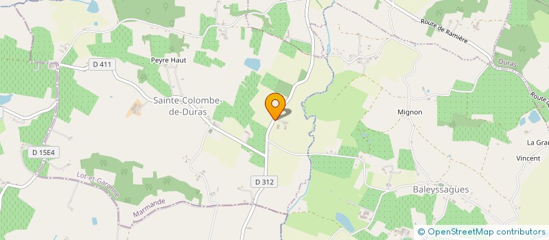 localisation de l'entreprise SCEA DE TROPET  SAINTE-COLOMBE-DE-DURAS