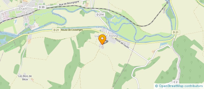 localisation de l'entreprise SCEA DE VALLEE ROUGNON à LUCY-SUR-YONNE