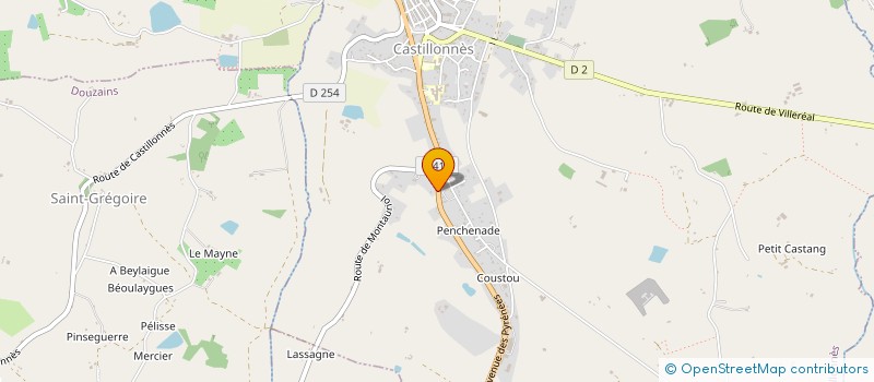 localisation de l'entreprise SCEA DE VALPRES  CASTILLONNES