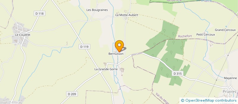 localisation de l'entreprise SCEA DE VENDIE à SAINT-SATURNIN-DU-BOIS