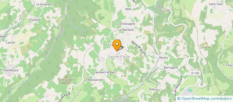 localisation de l'entreprise SCEA DE VETE  SAINTE-PAULE