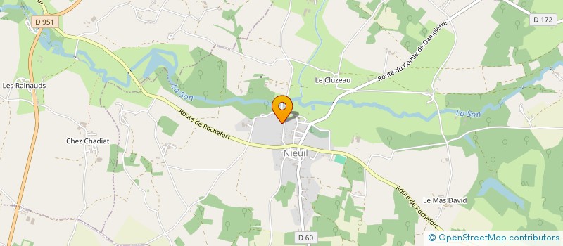 localisation de l'entreprise SCEA DE VICROZE à NIEUIL