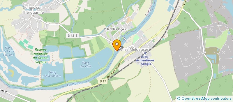 localisation de l'entreprise SCEA DE VILLERS LES RIGAULT  CONGIS SUR THEROUANNE