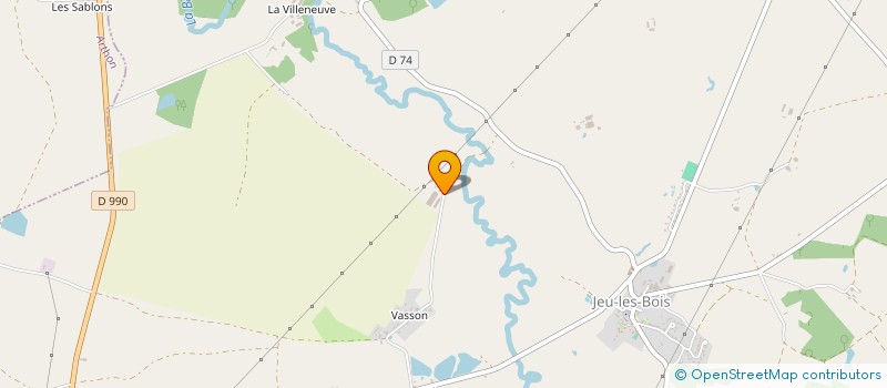 localisation de l'entreprise SCEA DE VIRLY à JEU-LES-BOIS