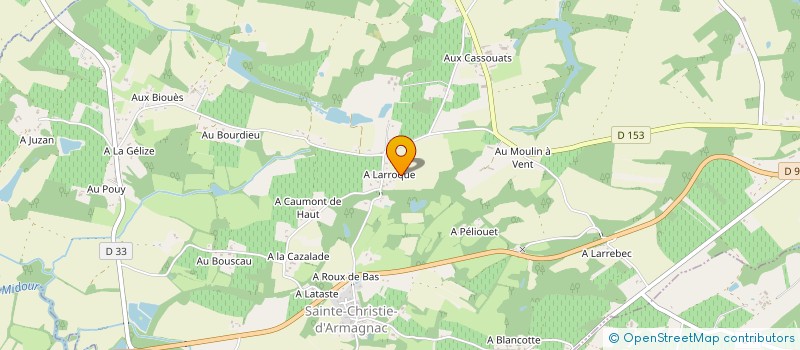 localisation de l'entreprise SCEA DE VIVIER à SAINTE CHRISTIE D'ARMAGNAC