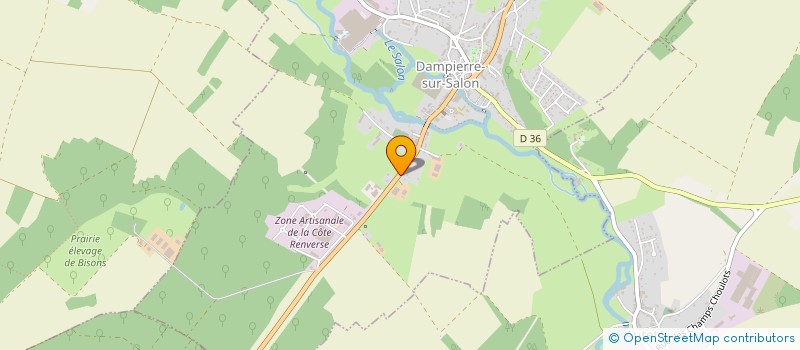 localisation de l'entreprise SCEA DEBELLEMANIERE  DAMPIERRE-SUR-SALON