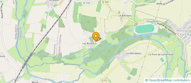 localisation de l'entreprise SCEA DEGALLE-GUIGNARD à MONTIGNAC-CHARENTE