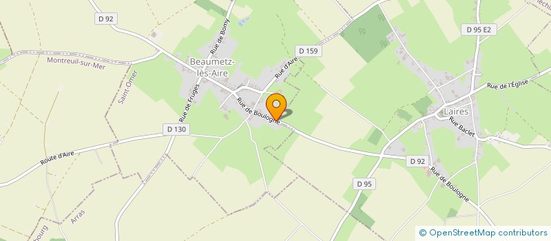 localisation de l'entreprise SCEA DELATTRE - NOEL à BEAUMETZ-LES-AIRE