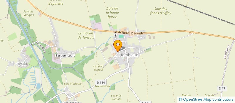 localisation de l'entreprise SCEA DELEBECQUE ANDRE  HOMBLEUX