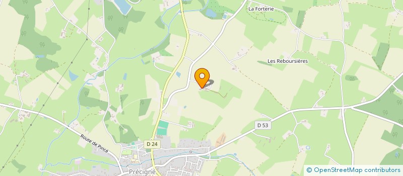 localisation de l'entreprise SCEA DELHOMMEAU à PRECIGNE