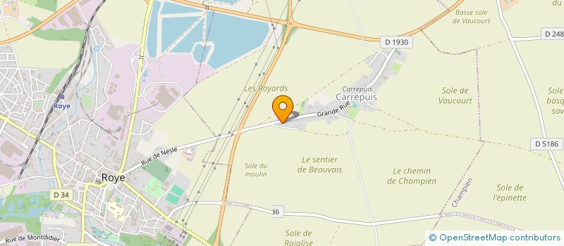 localisation de l'entreprise SCEA DELIGNIERES  DANCOURT-POPINCOURT