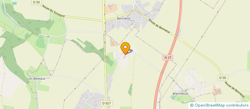 localisation de l'entreprise SCEA DENNEQUIN  BIVILLE-LA-BAIGNARDE