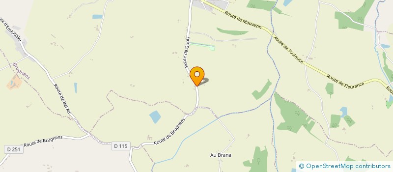 localisation de l'entreprise SCEA DES 2 AUROUES  BRUGNENS