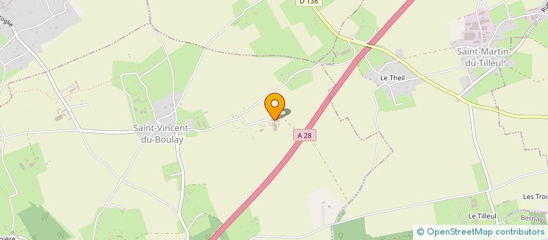 localisation de l'entreprise SCEA DES 3D  SAINT-VINCENT-DU-BOULAY