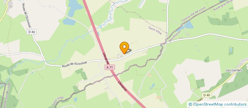 localisation de l'entreprise SCEA DES 4 VENTS  SAINT-VITTE