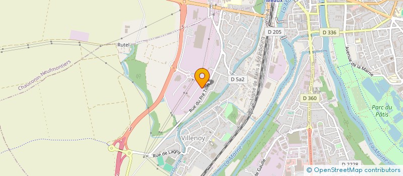 localisation de l'entreprise SCEA DES 9 MONTS  CHAUCONIN-NEUFMONTIERS