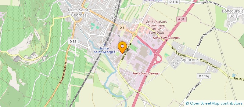 localisation de l'entreprise SCEA DES ACACIAS à NUITS-SAINT-GEORGES