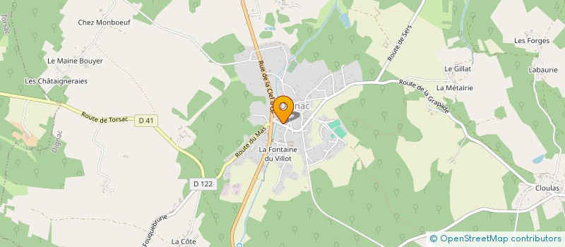 localisation de l'entreprise SCEA DES ALLEUX à DIGNAC