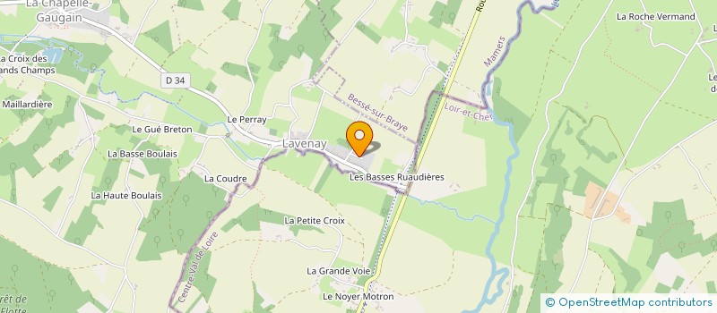 localisation de l'entreprise SCEA DES ALOUETTES  LOIR EN VALLEE