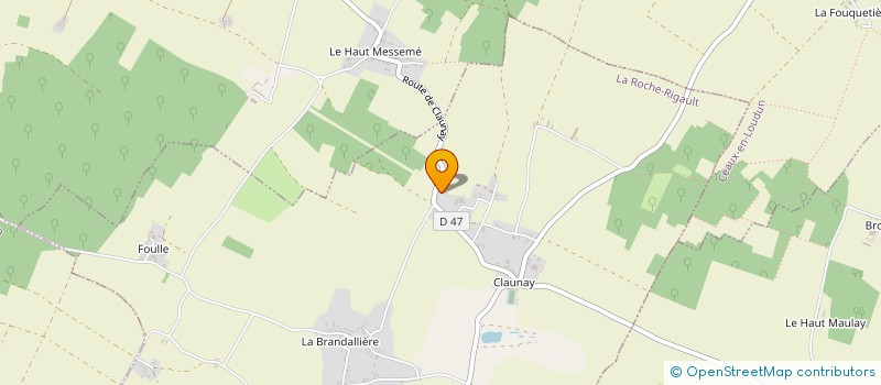 localisation de l'entreprise SCEA DES AMANDIERS  LA ROCHE-RIGAULT