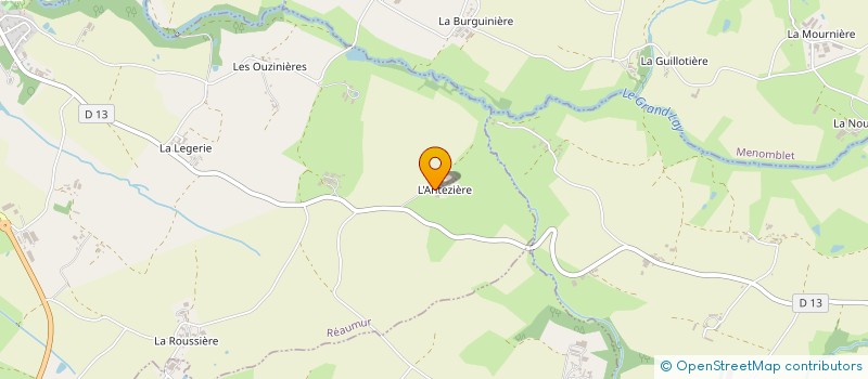 localisation de l'entreprise SCEA DES ANTEZIERES  REAUMUR