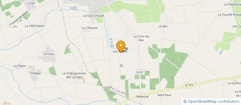 localisation de l'entreprise SCEA DES AUBRIAIS à PIPRIAC