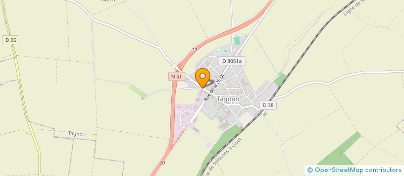 localisation de l'entreprise SCEA DES AVERGERES  TAGNON