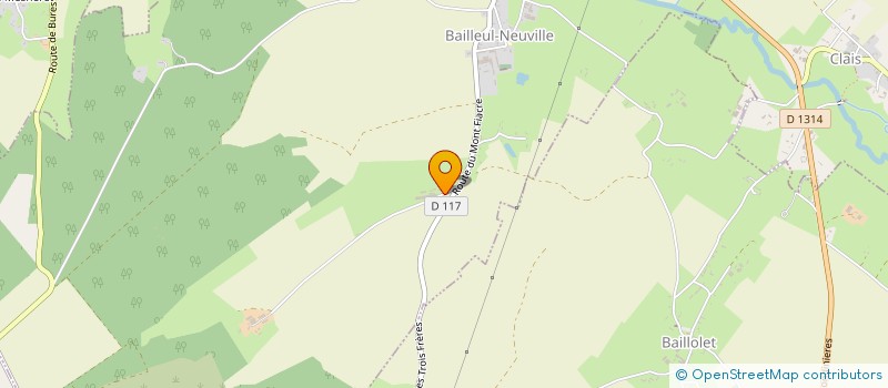 localisation de l'entreprise SCEA DES BEAUVALS  BAILLEUL-NEUVILLE