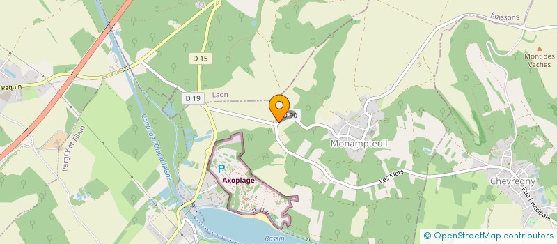 localisation de l'entreprise SCEA DES BEREAUX  MONAMPTEUIL