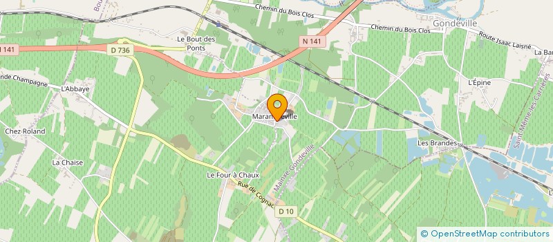localisation de l'entreprise SCEA DES BERGERONNETTES à MAINXE-GONDEVILLE