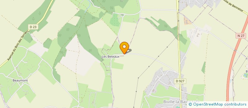 localisation de l'entreprise SCEA DES BETEAUX  BIVILLE-LA-BAIGNARDE