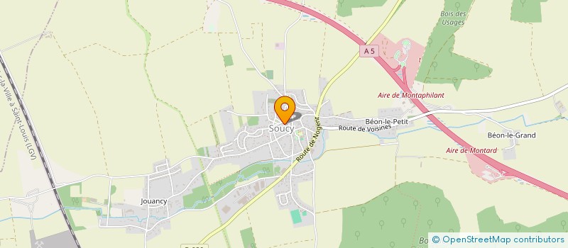 localisation de l'entreprise SCEA DES BLANCHES  SOUCY