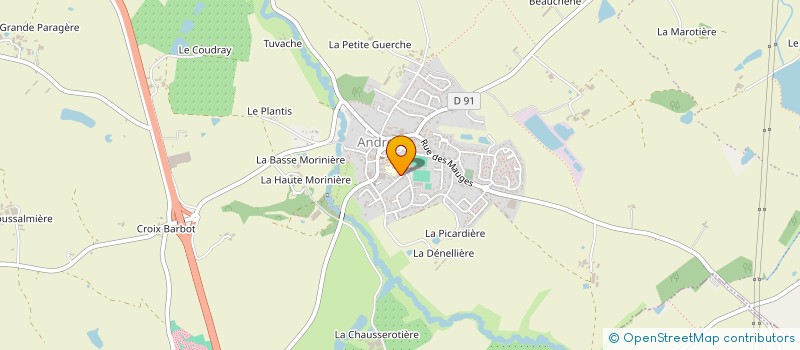 localisation de l'entreprise SCEA DES BLES D'OR à MONTREVAULT-SUR-EVRE