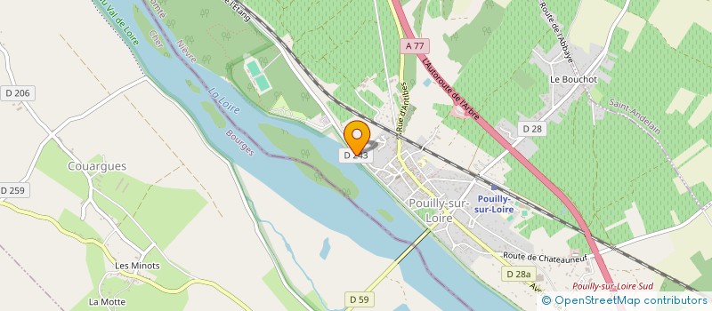 localisation de l'entreprise SCEA DES BORDS DE LOIRE à POUILLY-SUR-LOIRE