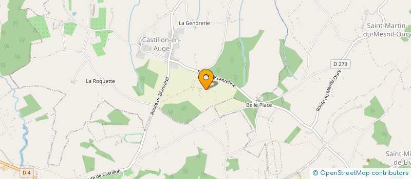 localisation de l'entreprise SCEA DES BRUYERES à LIVAROT-PAYS-D'AUGE