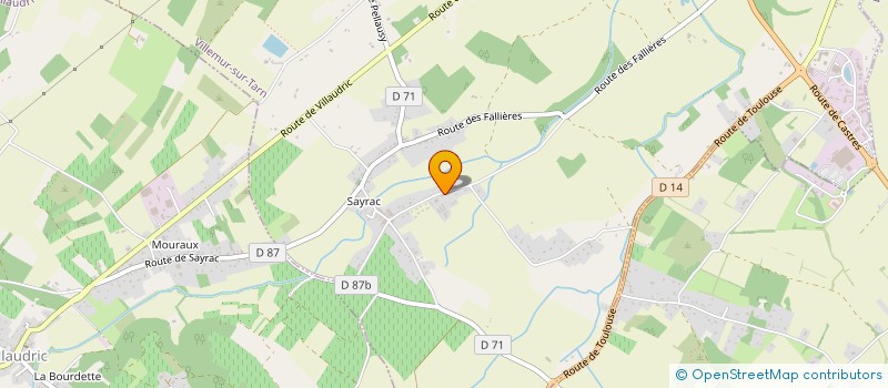localisation de l'entreprise SCEA DES CABANES à VILLEMUR-SUR-TARN