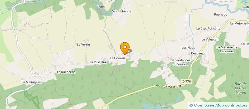 localisation de l'entreprise SCEA DES CERISIERS  GUER