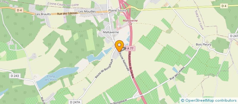 localisation de l'entreprise SCEA DES CHAINTRES  TRACY-SUR-LOIRE