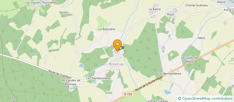 localisation de l'entreprise SCEA DES CHAINTRES DE LA CURE  BOUSSAY