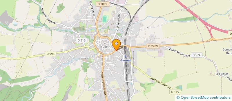 localisation de l'entreprise SCEA DES CHAMBONS  GANNAT