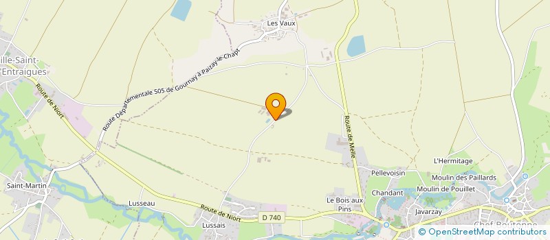 localisation de l'entreprise SCEA DES CHAMPS à CHEF-BOUTONNE