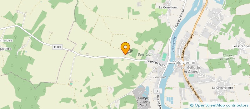localisation de l'entreprise SCEA DES CHARBONNIERES à PAIZAY-LE-SEC